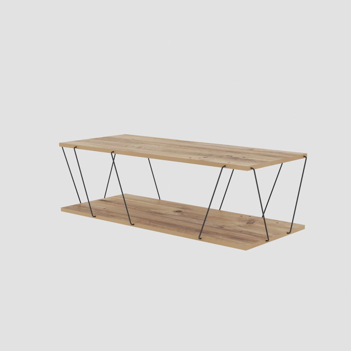 Hanah Home Soporte de TV Industrial en Color Pino